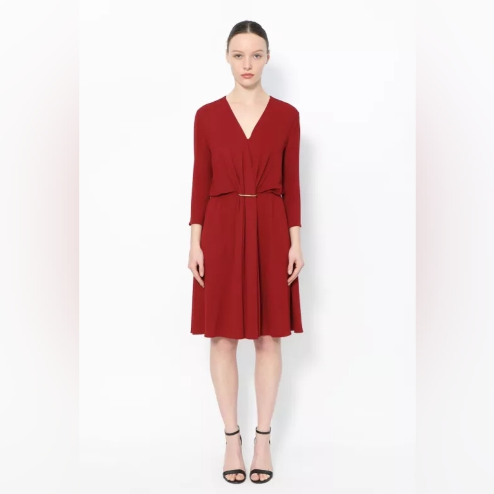 LANVIN 2010 Ruched Wrap Dress